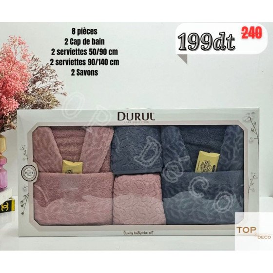 Set de Bain Durul – 8 pièces premium
