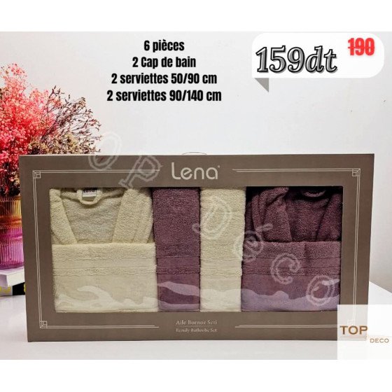 Pack Cap de Bain Lena – 6 pièces