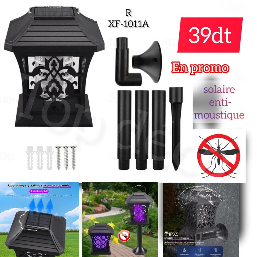 Lampe Solaire Anti-Moustique