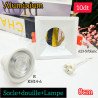 Spot Encastrable Aluminium Blanc avec Lampe LED (7W) avec douille