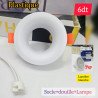 Socle plastique rond + douille + lampe LED 7W