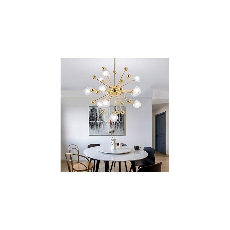 Lustre 12 Lumières Lampe Suspendue Par Satellite