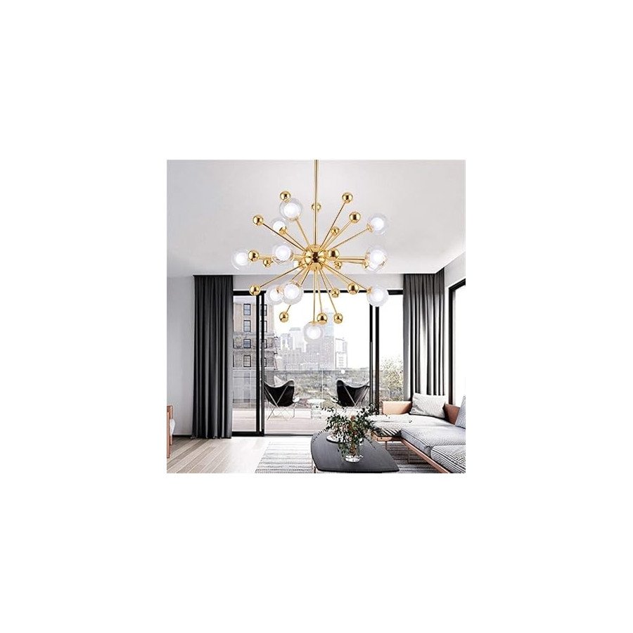 Lustre 12 Lumières Lampe Suspendue Par Satellite