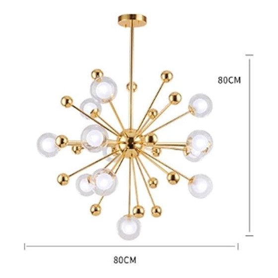 Lustre 12 Lumières Lampe Suspendue Par Satellite