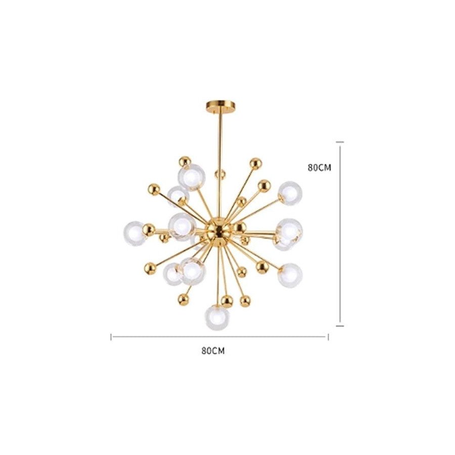 Lustre 12 Lumières Lampe Suspendue Par Satellite