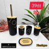Set salle de bain 5 pièces – Couleur noir bois – R11897-2
