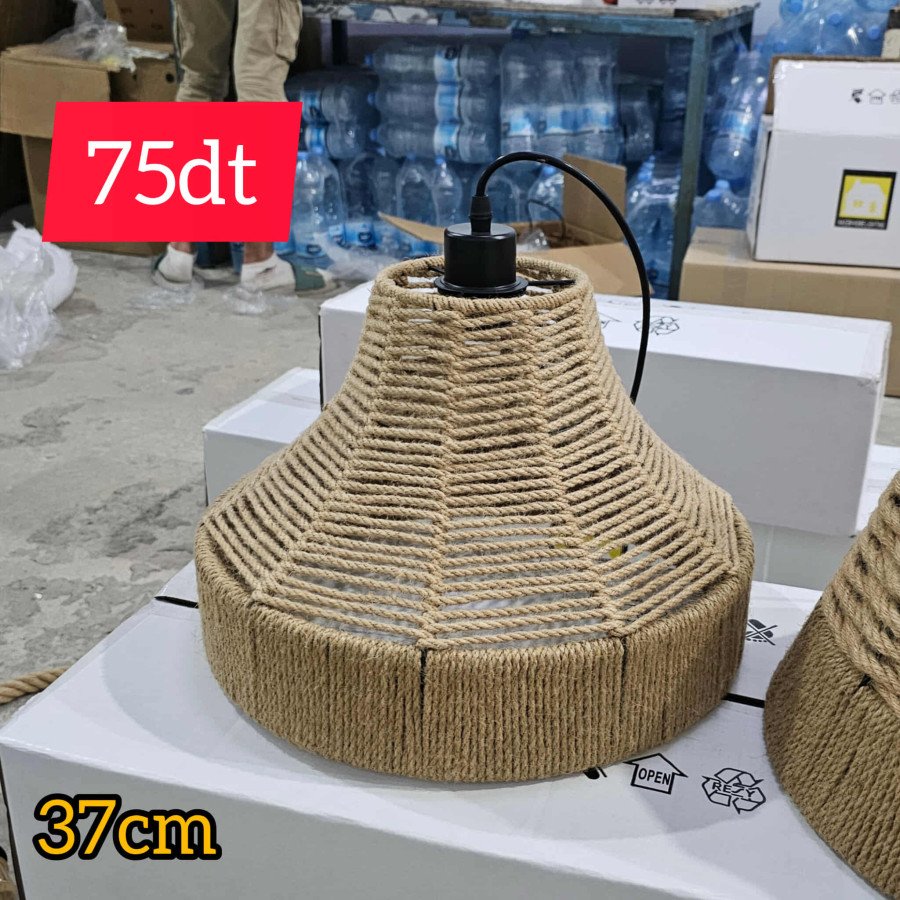 Lustre Suspendu en Corde Naturelle  - 37cm