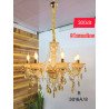 Lustre doré 8 branches – Design classique en cristal
