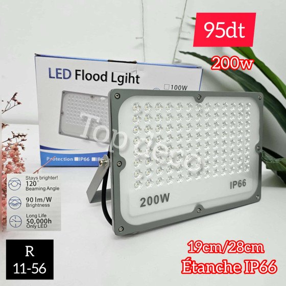 Projecteur LED 200W Étanche IP66 (Réf. 11-56)