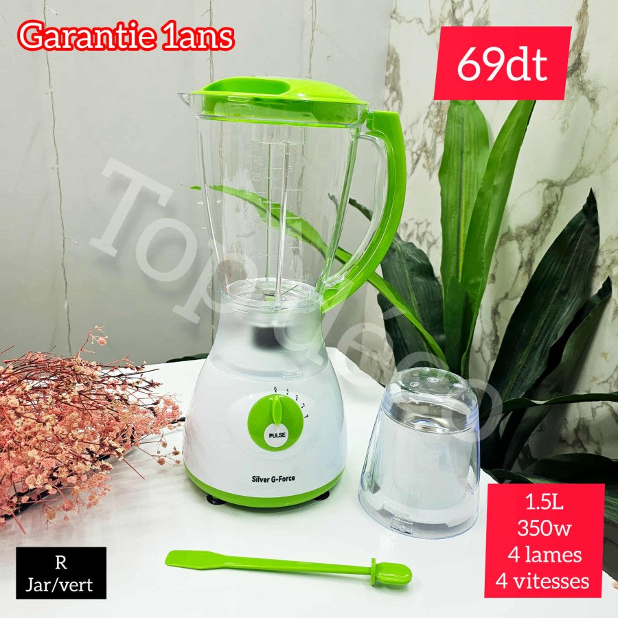 Blender Silver G-Force – 1.5L – 350W – Vert