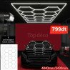 Panneau LED hexagonal 600W – Grand modèle 4840×2430 mm