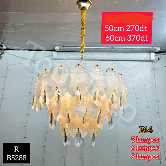 lustre en cristal  50 cm B5288