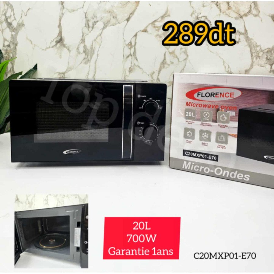 micro-ondes Florance noir