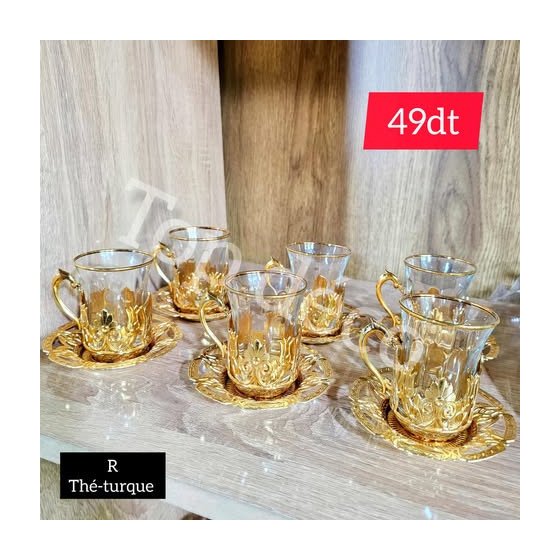 Service thé turque  12 pièces