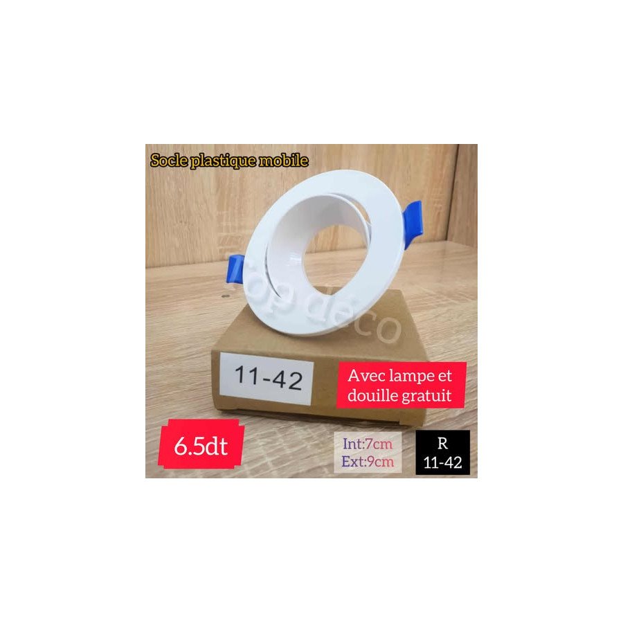 Socle  plastique mobile blanc 11-24