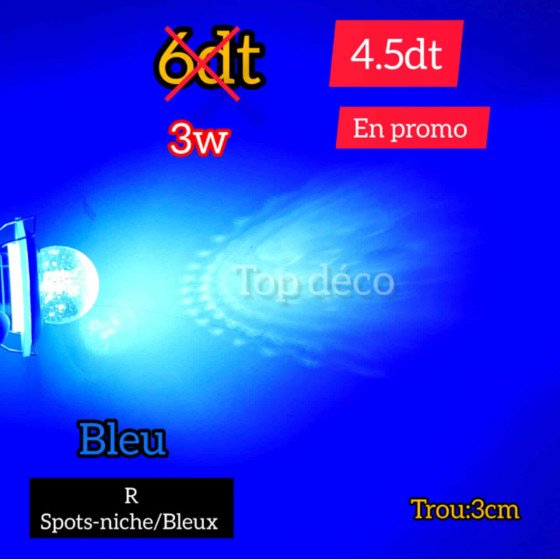 Spot Niche sucette LED Bleu 3W