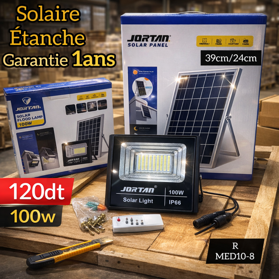 Projecteur Solaire 100W JORTAN