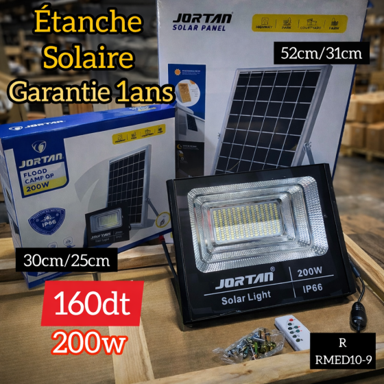 Projecteur Solaire 200W JORTAN