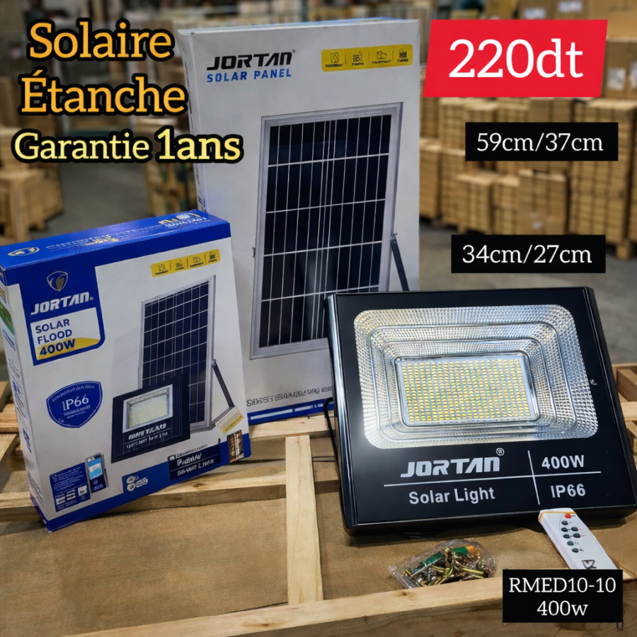 Projecteur Solaire 400W JORTAN