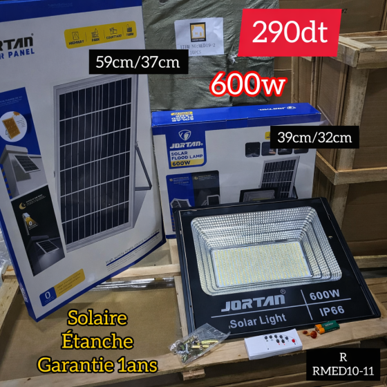 Projecteur Solaire 600W JORTAN