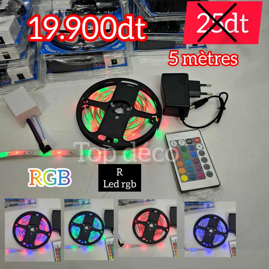 12V LED RGB - 5 mètres