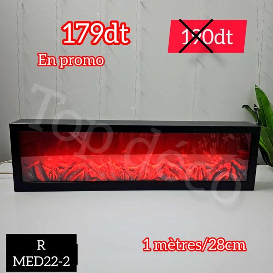 Cheminée décorative LED – Effet flamme réaliste