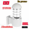 Applique murale extérieure en aluminium blanc  – culot E27