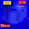 Bobine LED 100 mètres – 3 Chips – Bleu + 10 fiches