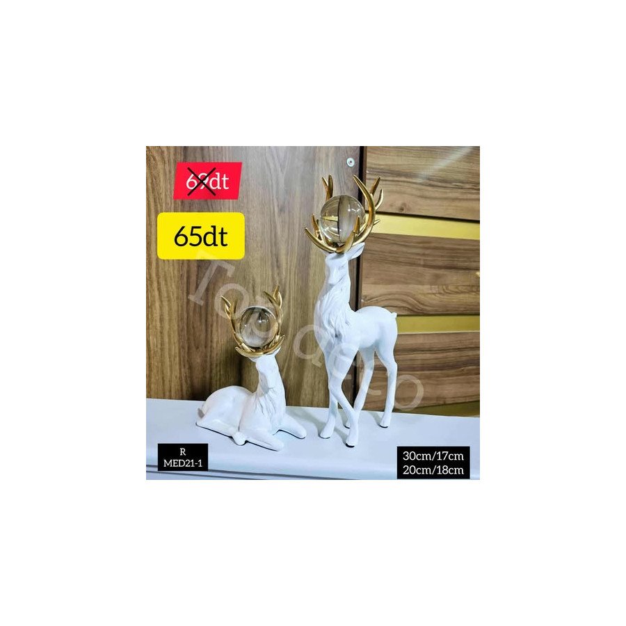 Figurine Élégante en Résine Dorée – Famille d’Éléphants (3 pièces)