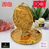 Set de 2 plateaux miroir dorés – Design luxueux – R11881-6