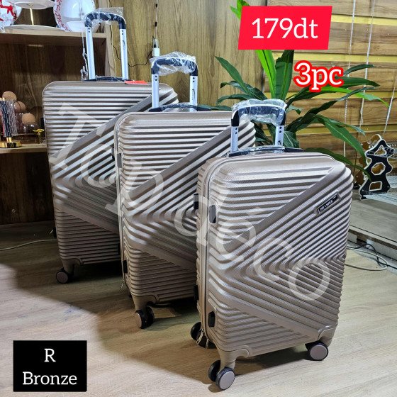 Série Valise 3 Pièces Herwex Bronze