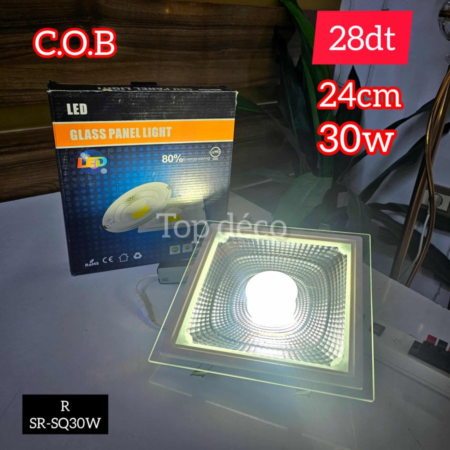 spot led  glass panel light 30W