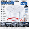 Bobine LED COB 100m ultra lumineux 6500K blanc – adhésif 220V