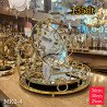 Plateaux 3 Pièces En Métal et Verre MK3-4