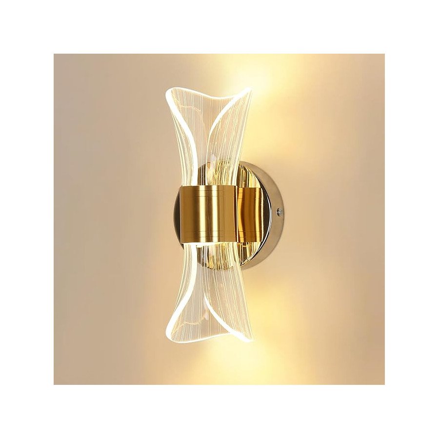 Applique Murale LED Moderne Dorée – 3 Couleurs Réglables – 12W-B2810FGD Applique Murale LED Moderne Dorée – 3 Couleurs Réglables – 12W-B2810FGD