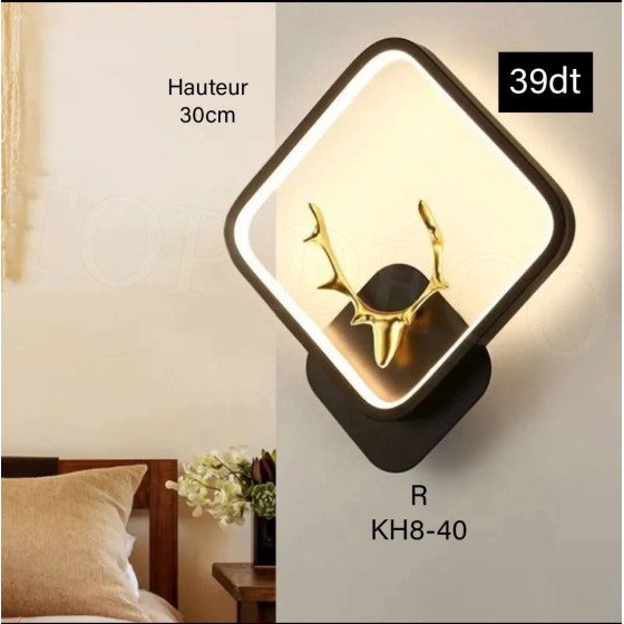 Applique Murale LED Moderne  – 3 Couleurs Réglables – KH8-40