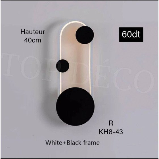 Applique Murale LED Moderne  – 3 Couleurs Réglables – KH8-43