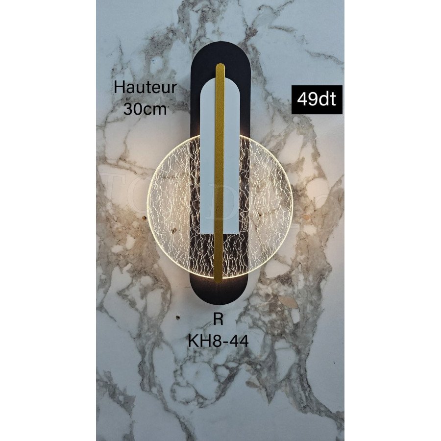 Applique Murale LED Moderne – 3 Couleurs Réglables – KH8-44 Applique Murale LED Moderne – 3 Couleurs Réglables – KH8-44