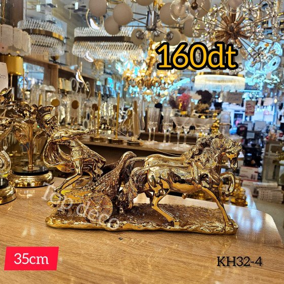 copie de Décoration en Résine Doré 35cm KH23-8