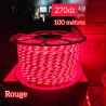 Bobine LED 100 mètres – 3 Chips – Rouge + 10 fiches