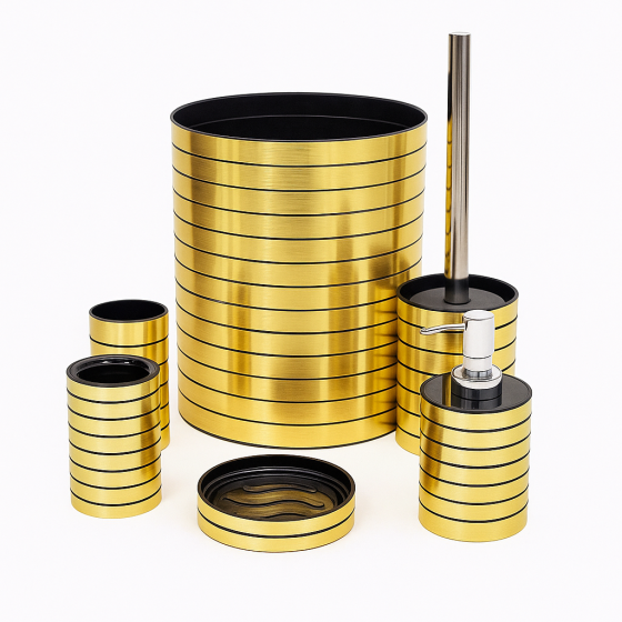 Série salle de bain Doré 7 pièces KH18-2