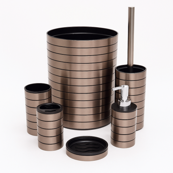 Série salle de bain bronze 7 pièces
