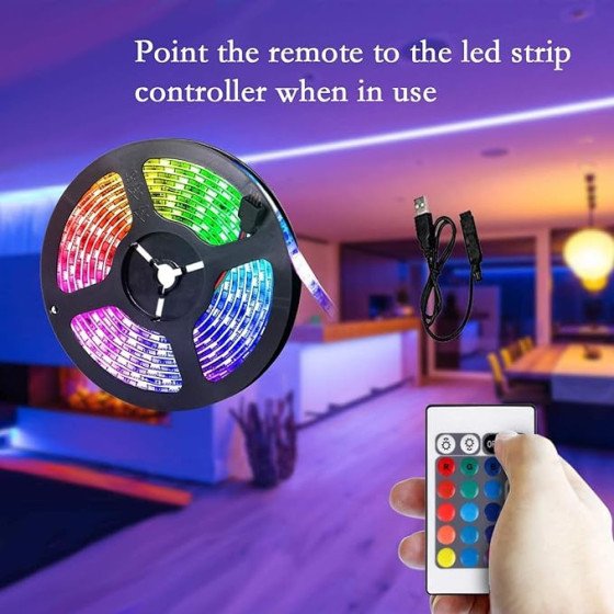12V LED RGB - 5 mètres